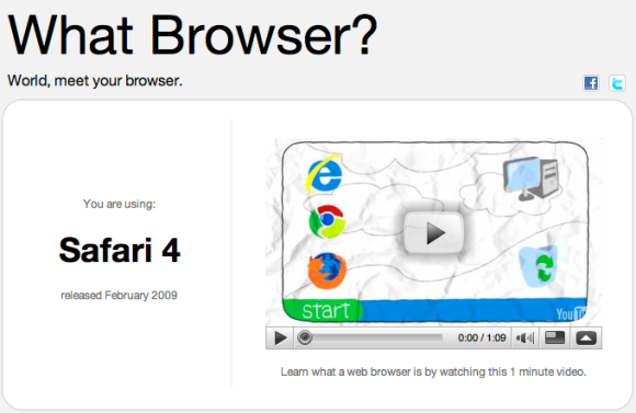 Translation: What Browser, dumbass?